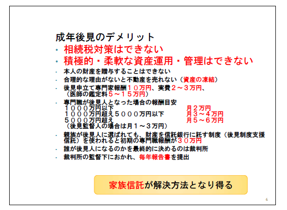 成年後見のデメリット